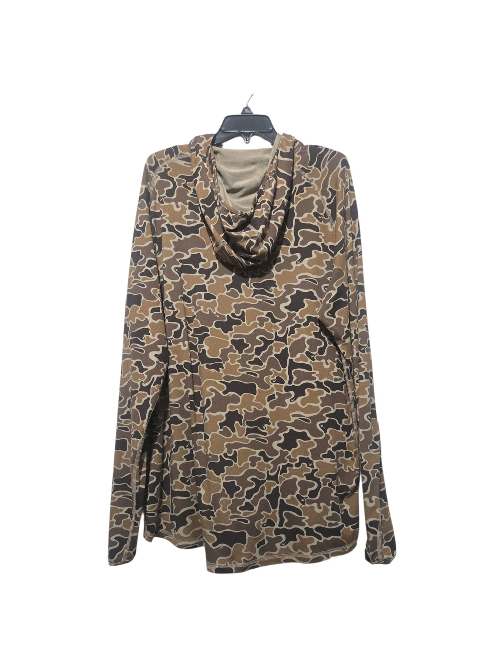 Marsupial Gear Sun Tech Hoodie Men's 2XL Kangaroo Camo Brown Hunting UPF 50 - Picture 4 of 6